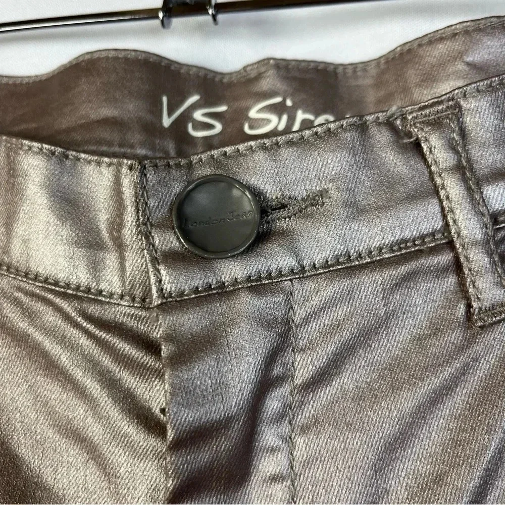 London Jeans VS Siren Rose Gold Coated Skinny Jeans 10 - Picture 4 of 5